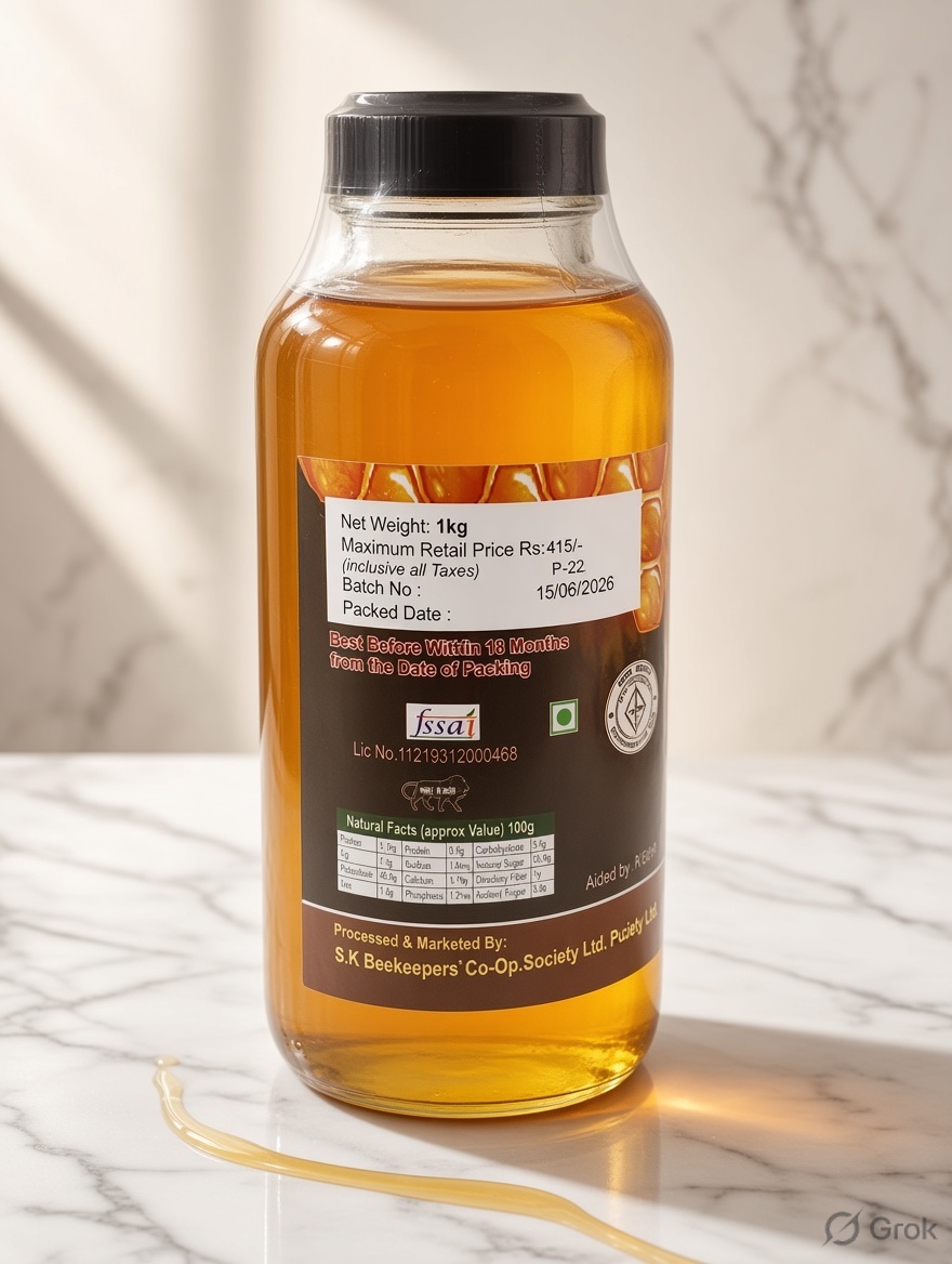 Madhuri AGMARK Standard Grade Extracted Honey – 1 kg